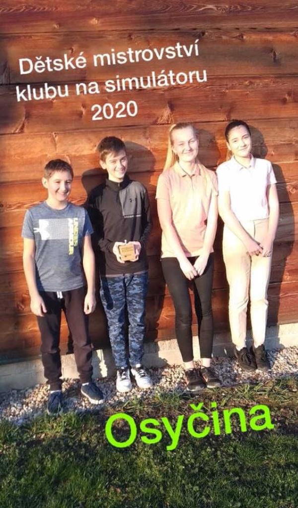 2020 Dětské mistrovství klubu na simulátoru